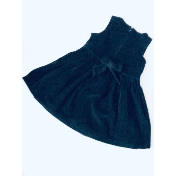 Carter's Baby Girls 12-18 Mos Embroidered Velour Dress BUY 2 GET 1 FREE - Picture 2 of 6